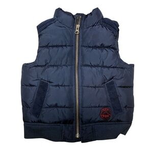 GAP Dark Blue Kids Quilted Vest-Size 2 Years-Excellent Condition